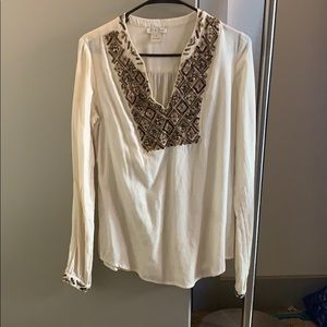 Lucky beaded tunic shirt